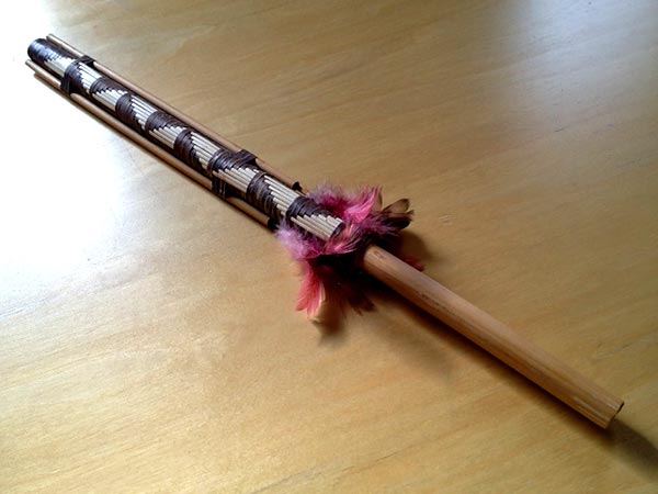 A blow dart that I picked up in Argentina. Serves no actual function for me, of course, but it reminds me of a wonderful trip. A blow dart that I picked up in Argentina. Serves no actual function for me, of course, but it reminds me of a wonderful trip.
