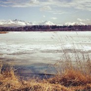 Ice-covered Westchester Lagoon in Anchorage, Alaska (Photo: Kim Olson)