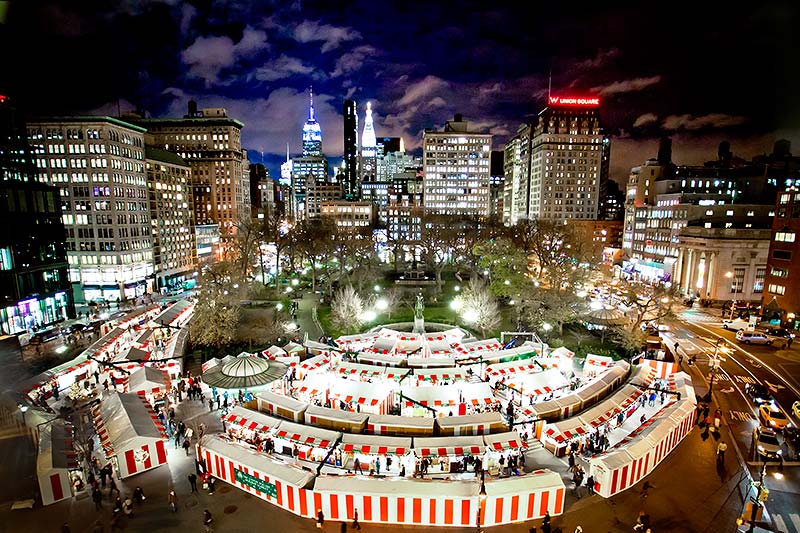 Union Square at Christmas - New York City (f/4, 1/10s, ISO 1600) Union Square at Christmas - New York City