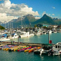 Boat Harbor in Valdez, Alaska