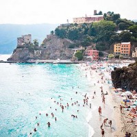 Beach in Monterosso al Mare - Cinque Terre, Italy
