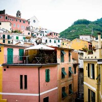 Colorful buildings in Vernazza - Cinque Terre, Italy