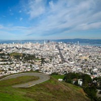 View of downtown San Francisco from Twin Peaks