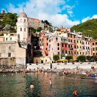 Piazza Marconi & Vernazza's Beach - Cinque Terre, Italy